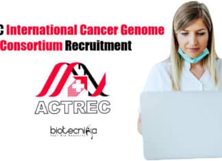 ACTREC International Cancer Genome Consortium Recruitment ACTREC Project Assistant Job