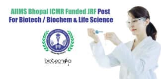AIIMS Bhopal JRF Job