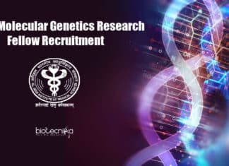 AIIMS Molecular Genetics Research Fellow Recruitment AIIMS Molecular Genetics Research