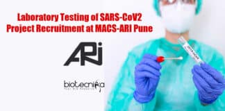 ARI Pune COVID-19 Jobs