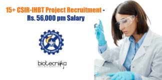 CSIR-IHBT Project Jobs