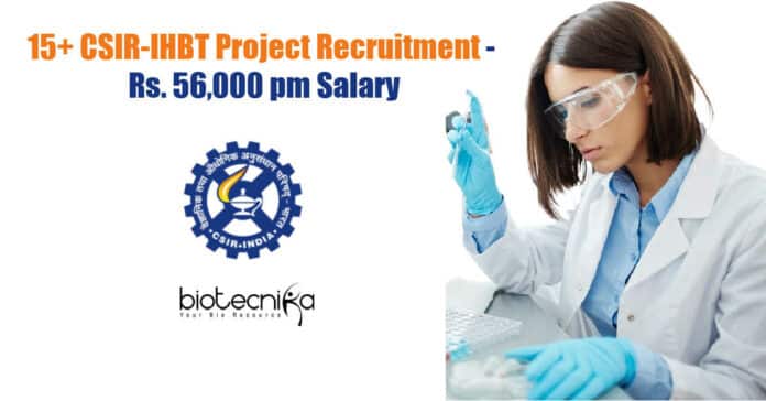 CSIR-IHBT Project Jobs