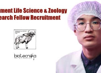 Government Life Science & Zoology Research Fellow Recruitment Govt Life Science