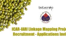 ICAR-IARI Linkage Mapping Projects Recruitment – Applications Invited IARI Life Sciences