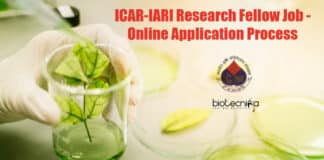 IARI Research Fellow Jobs