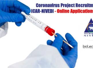 ICAR-NIVEDI Research Vacancies