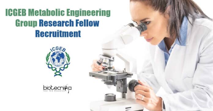 ICGEB Vacancy SRF