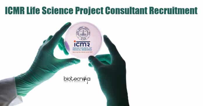 ICMR Delhi Consultant Jobs