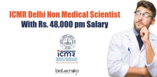 ICMR Delhi Non-Medical Scientist