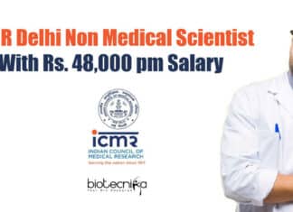 ICMR Delhi Non-Medical Scientist