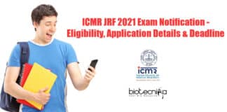ICMR JRF Exam 2021