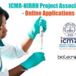 ICMR-NIRRH Project Associate Vacancy