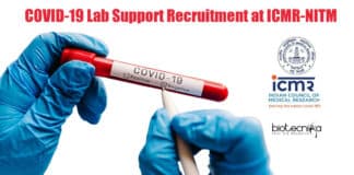 ICMR-NITM COVID-19 Lab Jobs