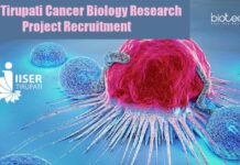 IISER Tirupati Cancer Biology Research Project Recruitment IISER Tirupati Biology Job