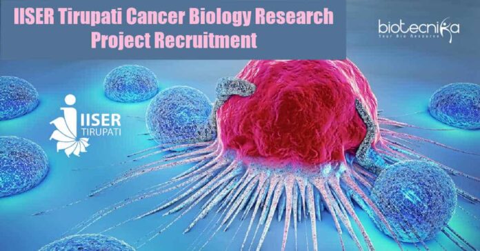 IISER Tirupati Biology Job