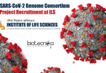 Indian SARS-CoV-2 Genome Consortium Project Recruitment at ILS ILS Bhubaneswar Jobs