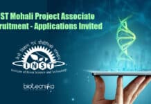 INST Mohali Project Associate Recruitment – Applications Invited INST Mohali Project Associate