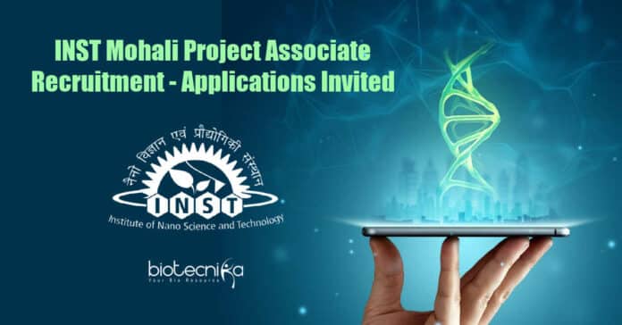INST Mohali Project Associate