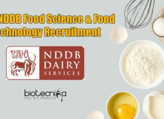 Govt NDDB Food Science & Food Technology Recruitment NDDB Food Science