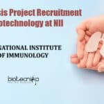 NII Jobs Biotechnology