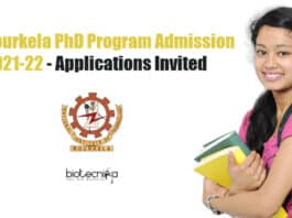 NIT Rourkela PhD Admission