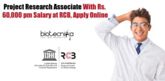 Research Associate Jobs RCB