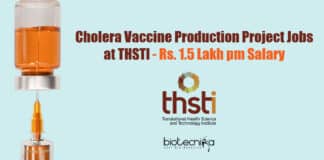 THSTI Lab Vacancies