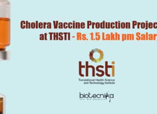 THSTI Lab Vacancies