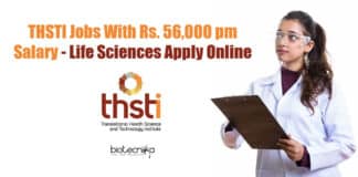 THSTI Vacancies Life Sciences