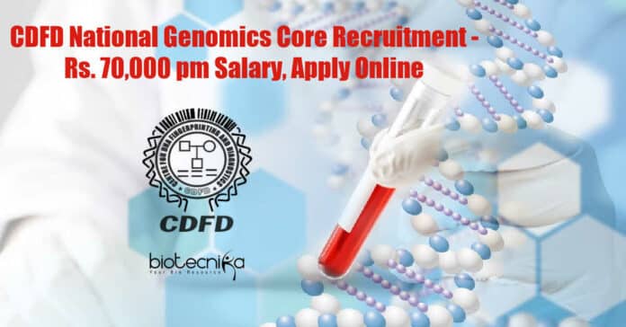 CDFD Genomics Vacancy