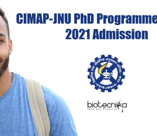 CIMAP-JNU PhD