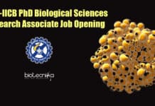 CSIR-IICB PhD Biological Sciences Research Associate Job Opening CSIR-IICB PhD Biological Sciences