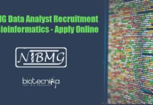 NIBMG Data Analyst Recruitment For Bioinformatics – Apply Online Data Analyst Jobs