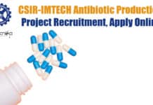 CSIR-IMTECH Antibiotic Production Project Recruitment, Apply Online IMTECH Project Vacancyy