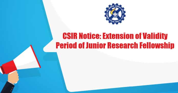 Fellowship Extension CSIR 2021