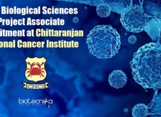 Govt Biological Sciences Project Associate Recruitment at Chittaranjan National Cancer Institute Govt Biological Science Project