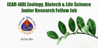 IARI Zoology JRF