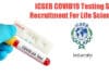 ICGEB COVID19 Testing SRF Recruitment For Life Sciences ICGEB COVID-19 Lab Jobs