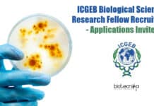 ICGEB Biological Sciences Research Fellow Recruitment – Applications Invited ICGEB JRF
