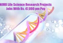 NIMR Life Science Research Projects Jobs With Rs. 47,000 pm Pay ICMR NIMR Jobs