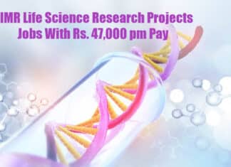 NIMR Life Science Research Projects Jobs With Rs. 47,000 pm Pay ICMR NIMR Jobs