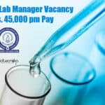 IISER Mohali Lab Manager Vacancy With Rs. 45,000 pm Pay IISER Mohali Lab Manager