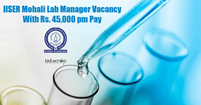 IISER Mohali Lab Manager
