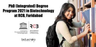 Integrated PhD 2021 Biotechnology