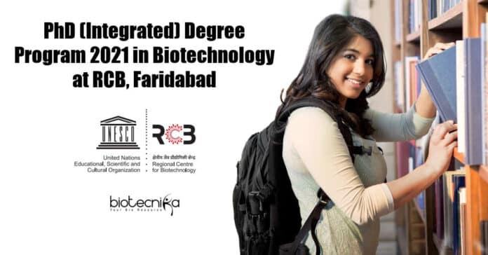 Integrated PhD 2021 Biotechnology