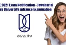 JNUEE 2021 Exam Notification