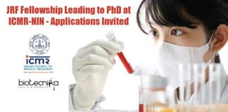 JRF Fellowship to PhD