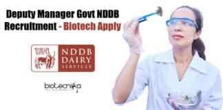 NDDB Biotech Jobs