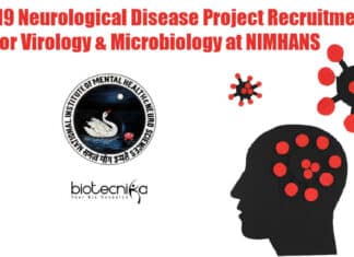 COVID-19 Neurological Disease Project Recruitment For Virology & Microbiology at NIMHANS NIMHANS Neurology Research Jobs