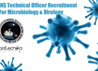 NIMHANS Technical Officer Recruitment For Microbiology & Virology NIMHANS Virology Jobs